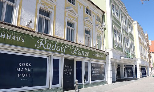 Fassade Leiner-Areal in St. Pölten