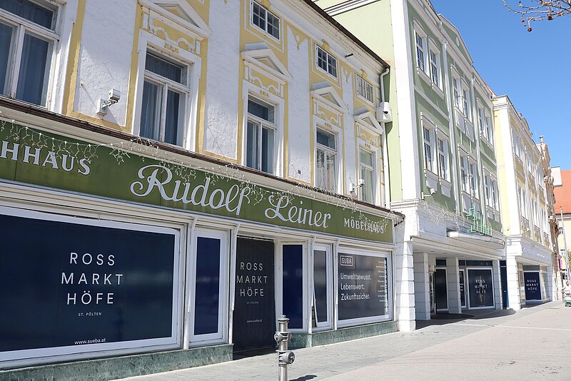 Fassade Leiner-Areal in St. Pölten