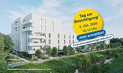 Visulisierung von "ein viertel grün", Besichtigungstag 9. Oktober 2026 von 10:00 - 14:00 Uhr