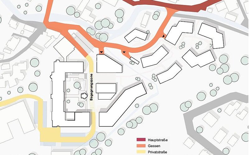 Grafik Begegnungszone Gablitz inkl. Legende